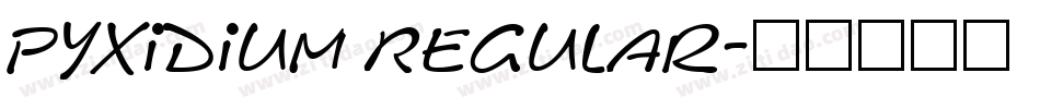 Pyxidium Regular字体转换